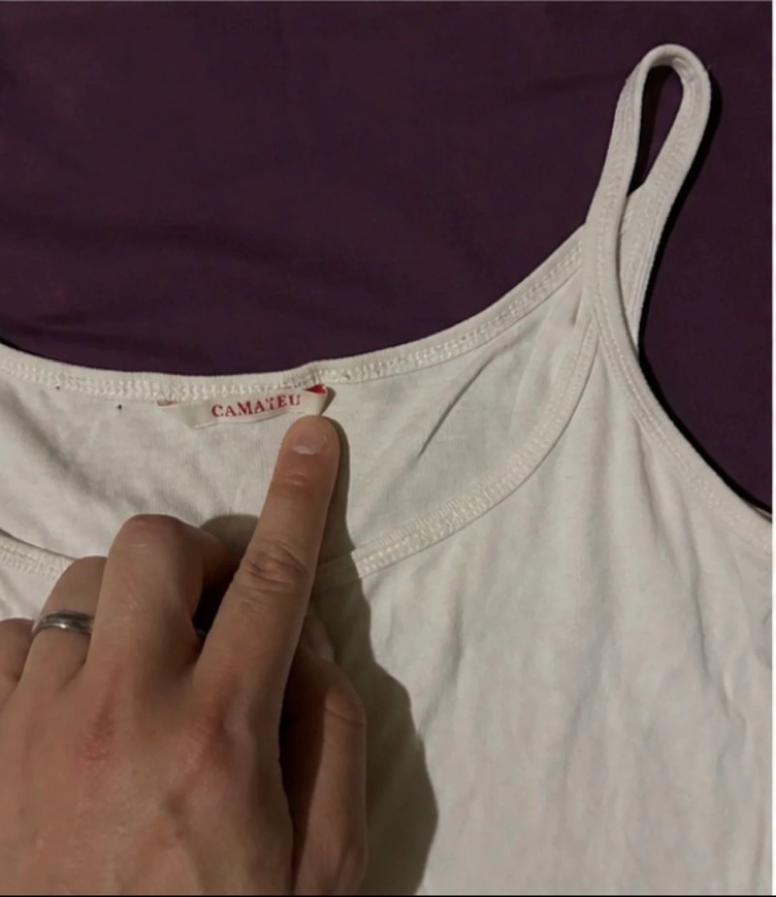 Débardeur branco Camaïeu com alças finas – Básico atemporal – photo 3